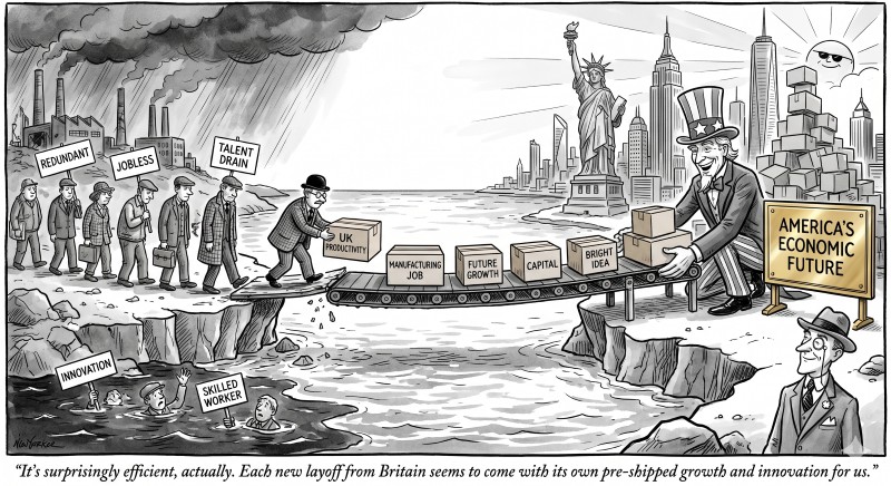 Britain is handing America its economic future — One redundancy at a time - Freelance Informer